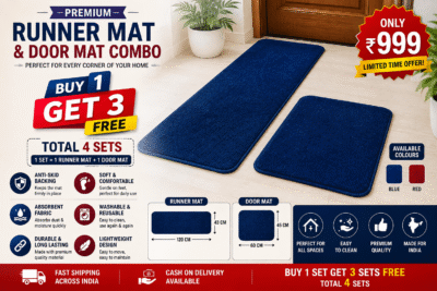 Anti Skid Runner Mat Combo